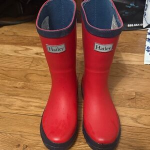 Hatley Kids Red and Navy Rain Boots